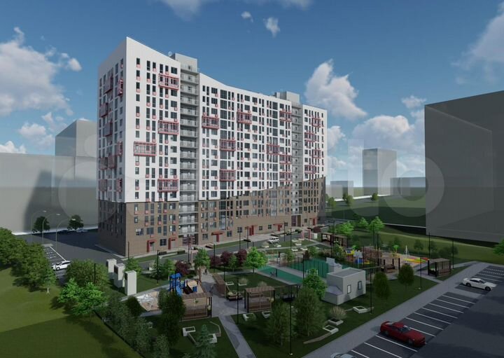 2-к. квартира, 69,6 м², 6/16 эт.