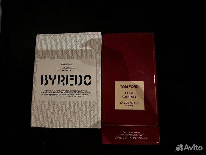 Духи женские tom ford и byredo