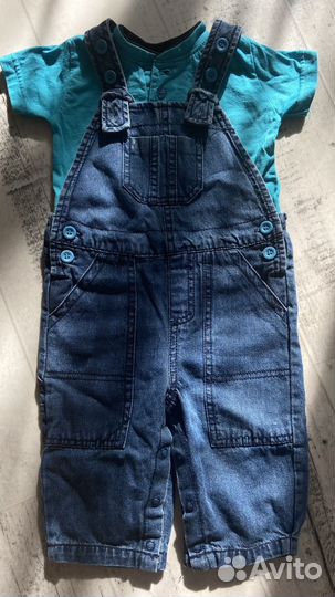 Полу комбинезон футболка 68-74