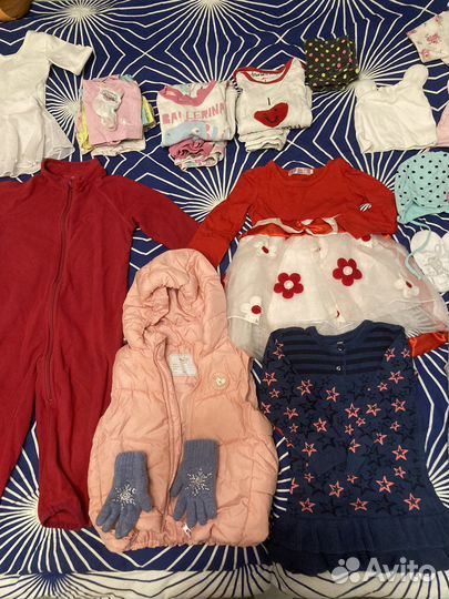 Детские вещи пакетом для девочек 86-92