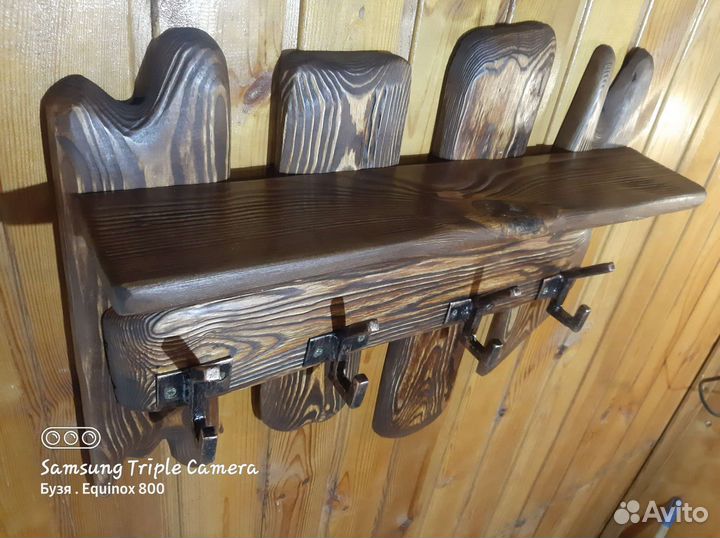 Вешалка- полка для бани