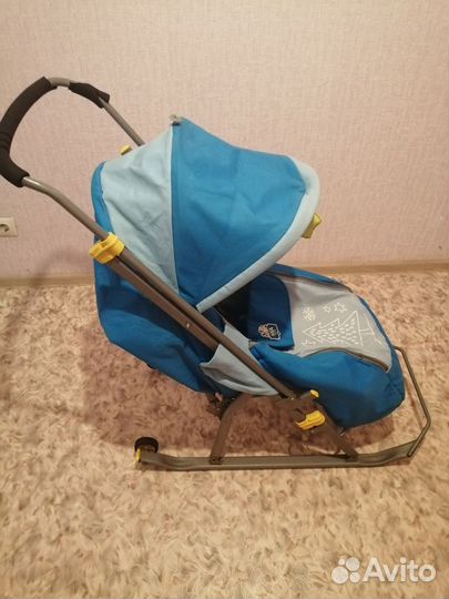Детские санки коляска ника