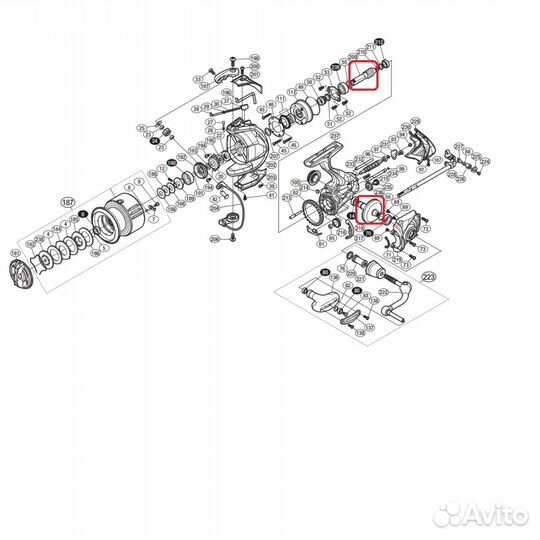 Главная пара для Shimano 15 Twin Power 4000PG