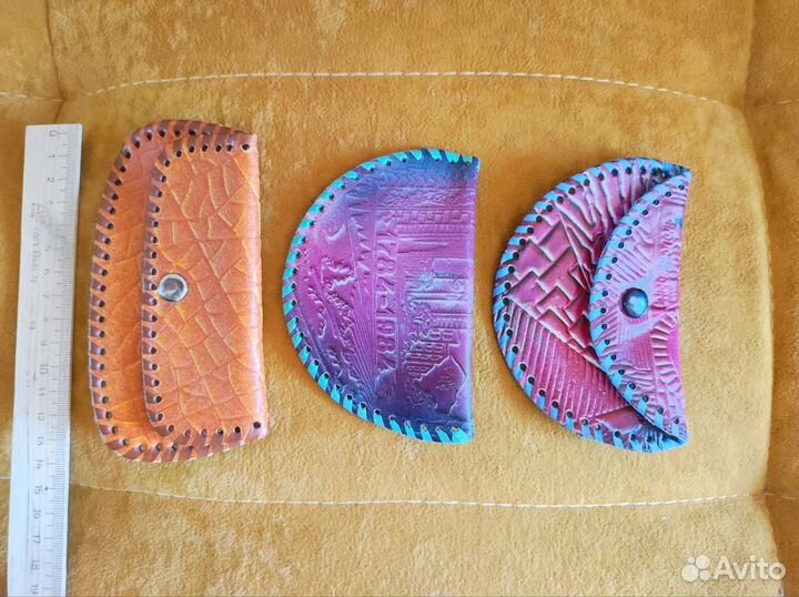 Кошельки кожаные, винтаж, СССР