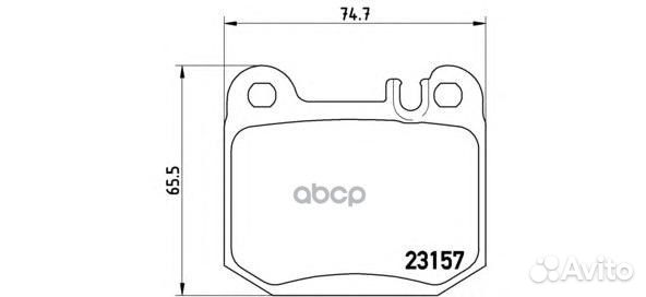 Колодки тормозные дисковые зад mercedes-BEN