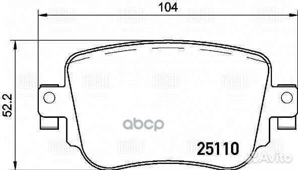 Колодки тормозные Skoda Octavia A7 (13) /VW Cad