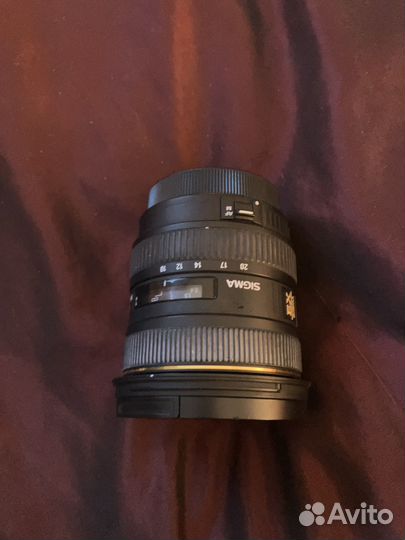 Объектив sigma10-20 1:4-5,6 DC HSM canon