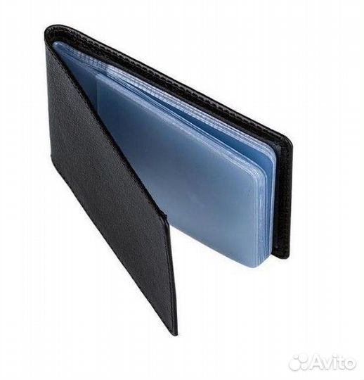 Визитница Fabula кожа люкс чёрный Россия 40визиток