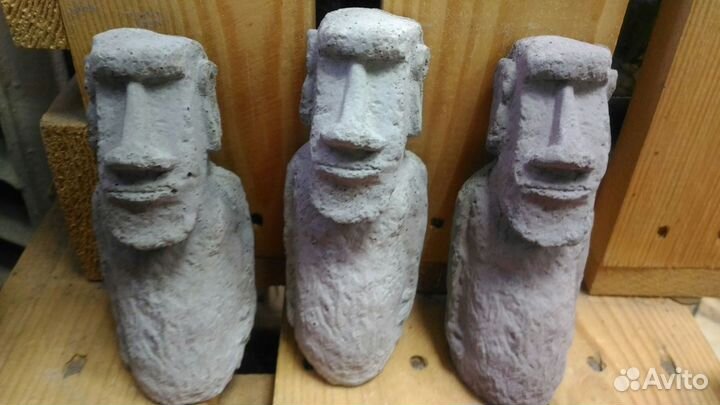 Коллекционные фигурки истуканов комплект 3 шт