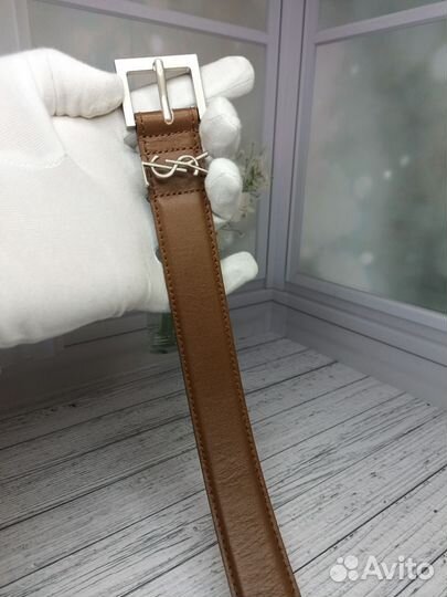 Ремень Ysl женский натуральная кожа премиум люкс