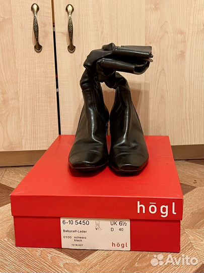 Полусапоги натуральная кожа hogl, 39