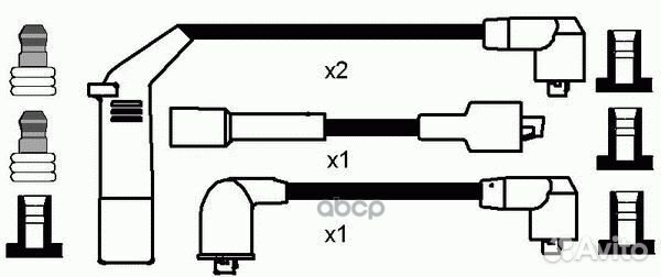 Провода высоковольтные rcdw304 7367 NGK