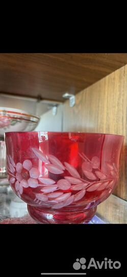 Ваза конфетница резная старинная