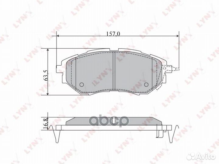 Колодки тормозные дисковые перед subaru Out