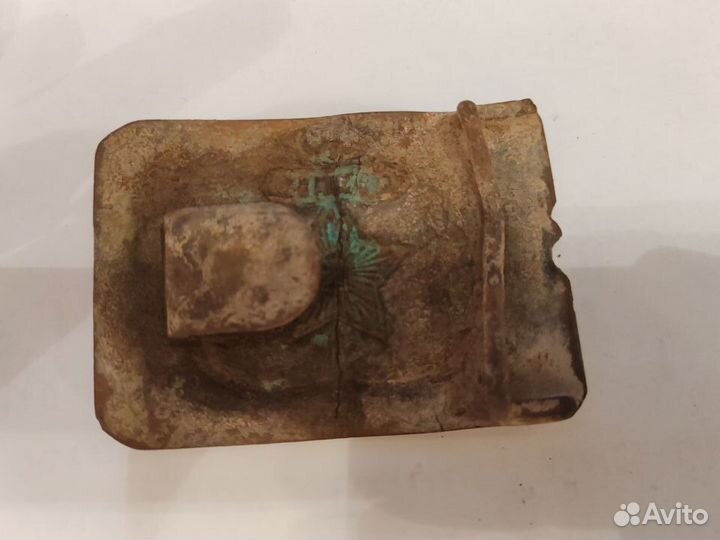 Бляха пряжка морская пряга якорь СССР