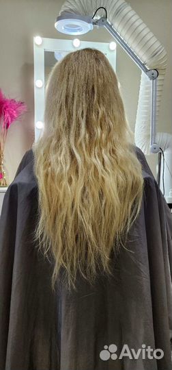 Безопасное Наращивание волос. Славянский волос