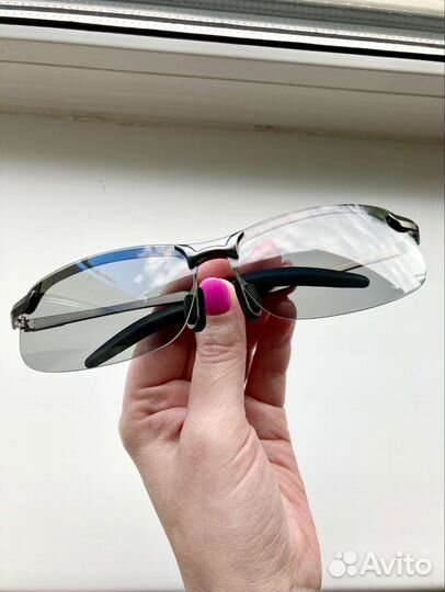 Металлические фотохромные очки бронзовые