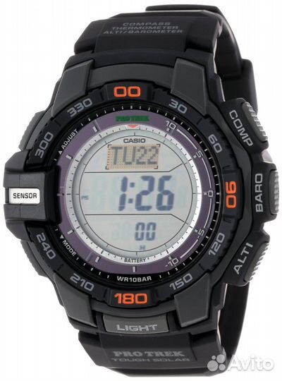 Casio Protrek PRG-270-1E компас, альтиметр, бар, т