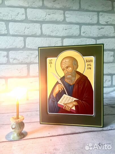 Иоанн Богослов рукописная икона