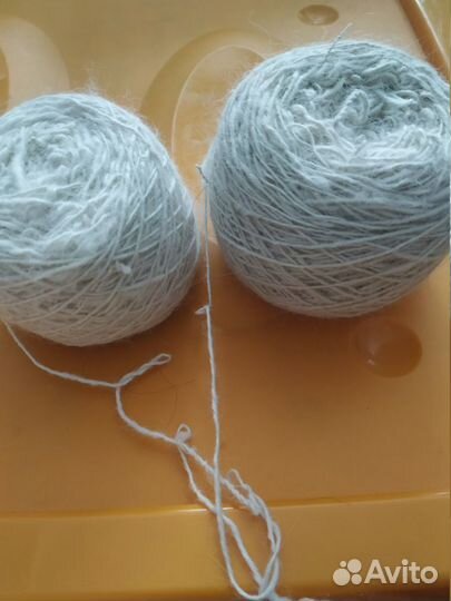 Пряжа для вязания из пуха самоеда