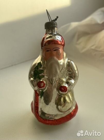 Елочные игрушки из стеклана прищепке СССР