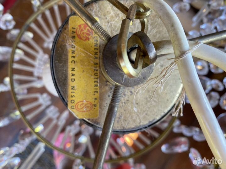 Люстра хрустальная Чехословакия 70-80гг