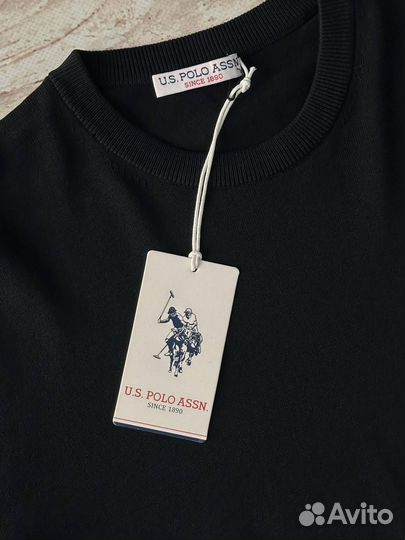 Свитер Us Polo Assn черный мужской