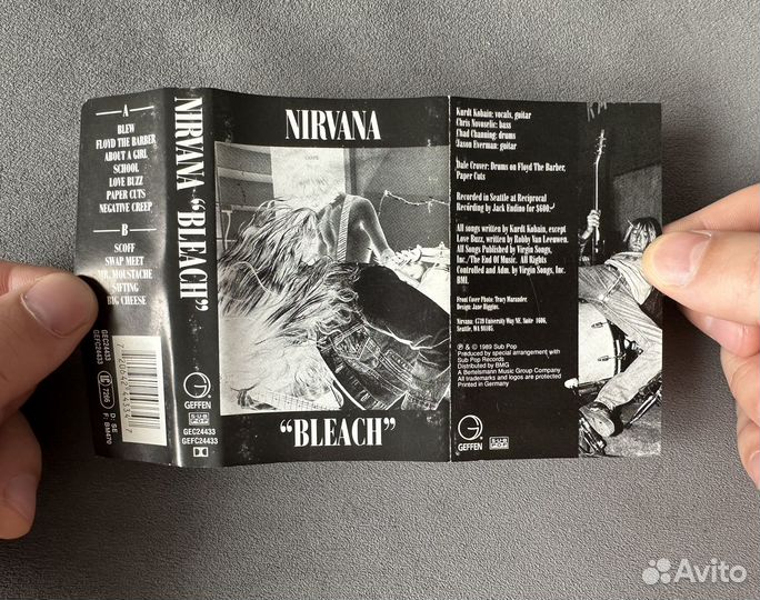 Nirvana Bleach кассета Таиланд