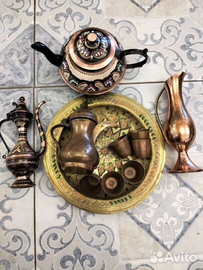 Чайники, кофейник, кумган, медь, латунь, бронза