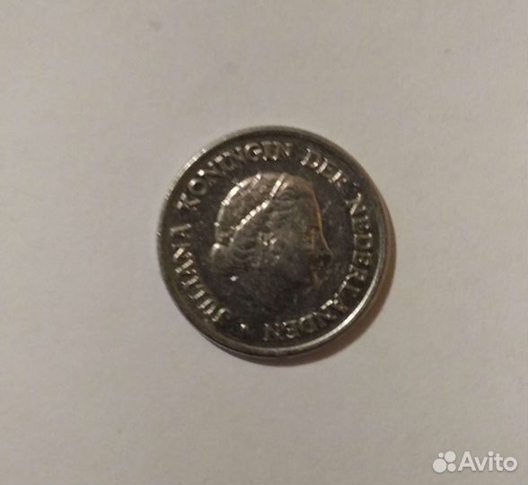 Нидерланды 25 центов 1980 юлиана мисс страйк