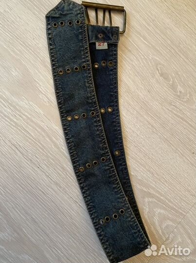 Ремень винтаж джинсовый оригинал