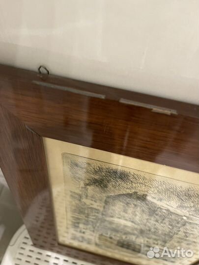 Картина бумага офорт Верейский Г.С