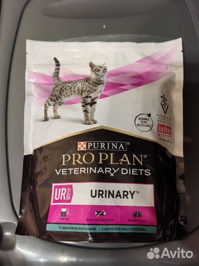 350гр Корм для кошек с рыбой pro plan urinary