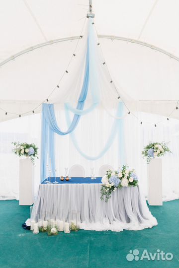 Свадебное оформление ресторана, Свадебный декор