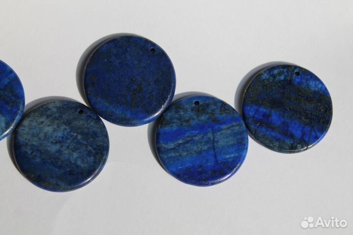 Кулоны из лазурита. 5 штук