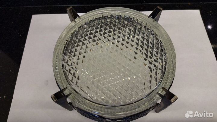 Ваза, конфетница.стекло, металл СССР