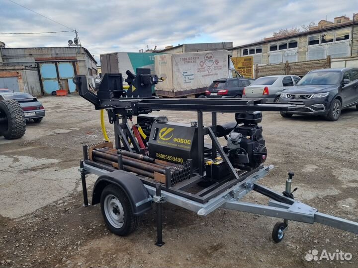 Буровая установка для скважин на прицепе