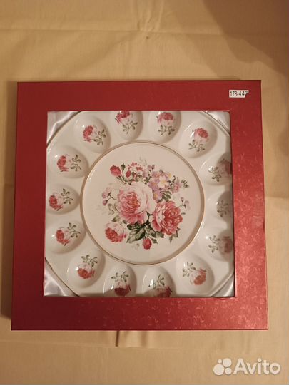 Пасхальная тарелка под кулич и яйца