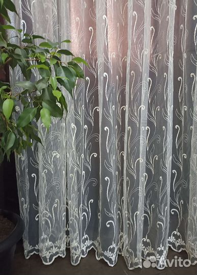 Тюль готовая новая 250*300