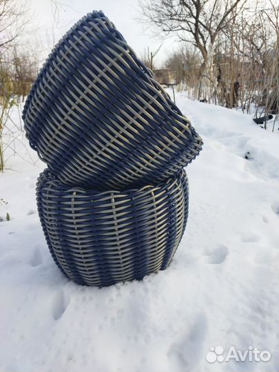 Корзина плетеная из ротанга