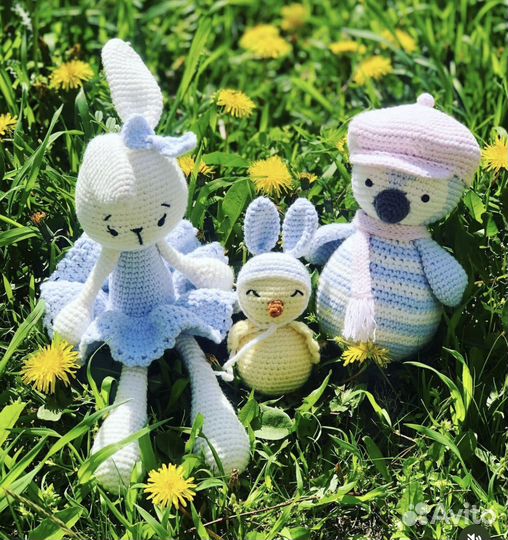 Вязаные игрушки ручной работы