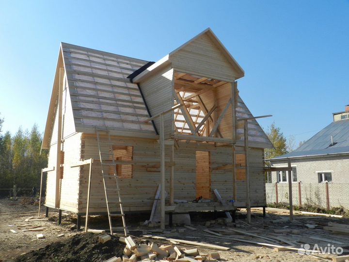 Бригада строителей Дома Кровля Фасад Фундамент