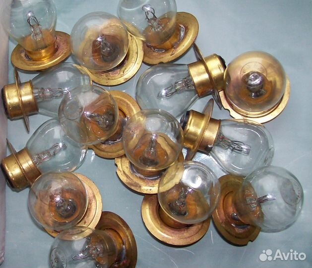 Лампочка фары (СССР) 12в 50+21cв цена за 4шт