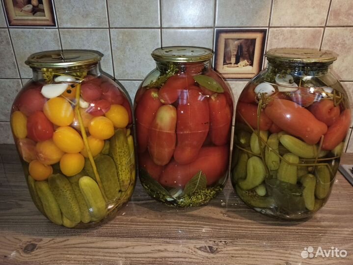 Огурцы помидоры маринованные домашние