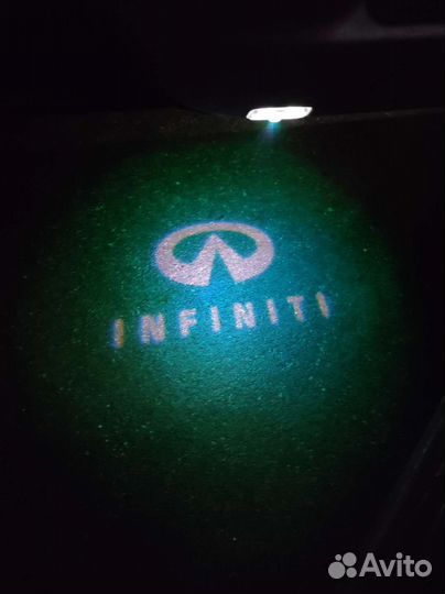 Проекция логотипа infiniti в двери к-т 2 шт