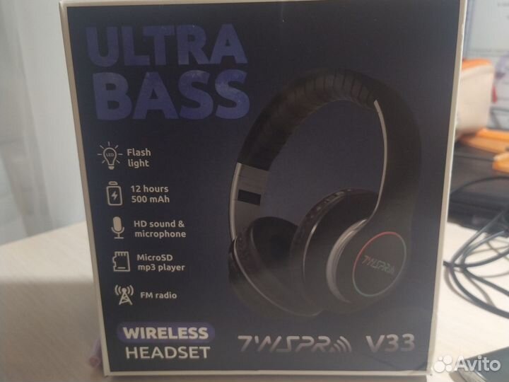 Беспроводные наушники новые