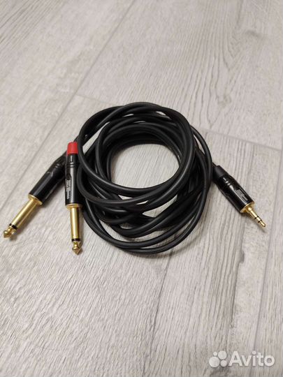 Звуковой кабель dexp Jack 3.5 - 2x Jack 6.2