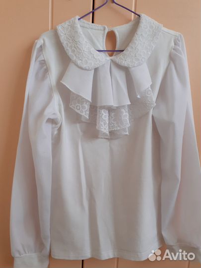 Блузки школьные для девочки 4 штуки