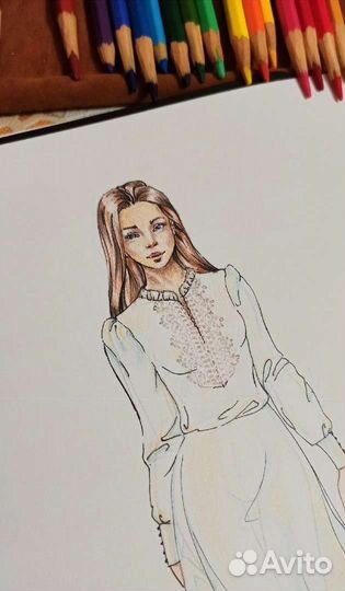 Эскизы одежды/Fashion- иллюстрация