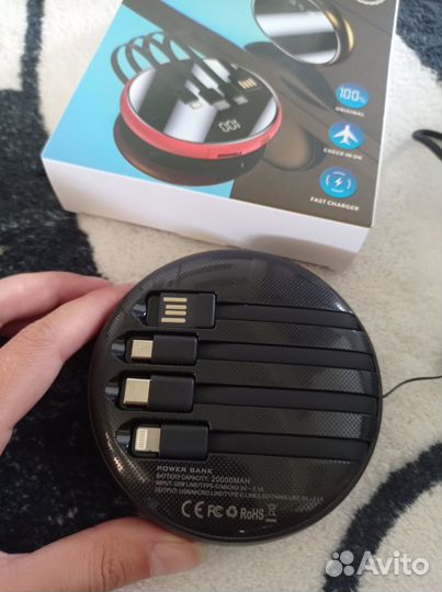 Пауэрбанк Внешний аккумулятор Power bank 20000 мАч